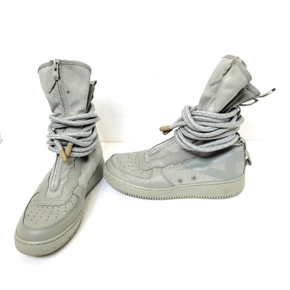 Nike SF Special Field Air Force 1 AF1 Hi Boot Gray Rattan Size 9 AA1128-201 - Picture 1 of 12